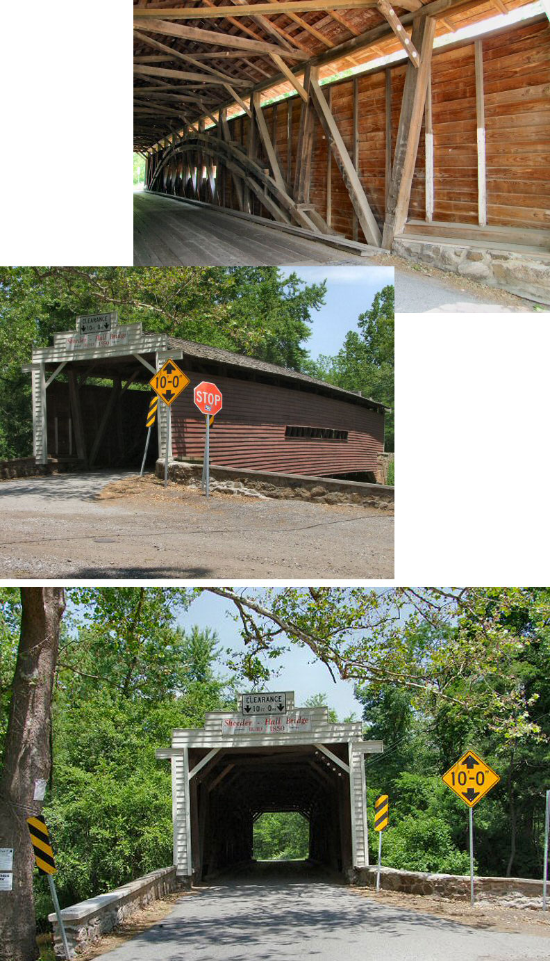 The Hall or Sheeder covered bridge