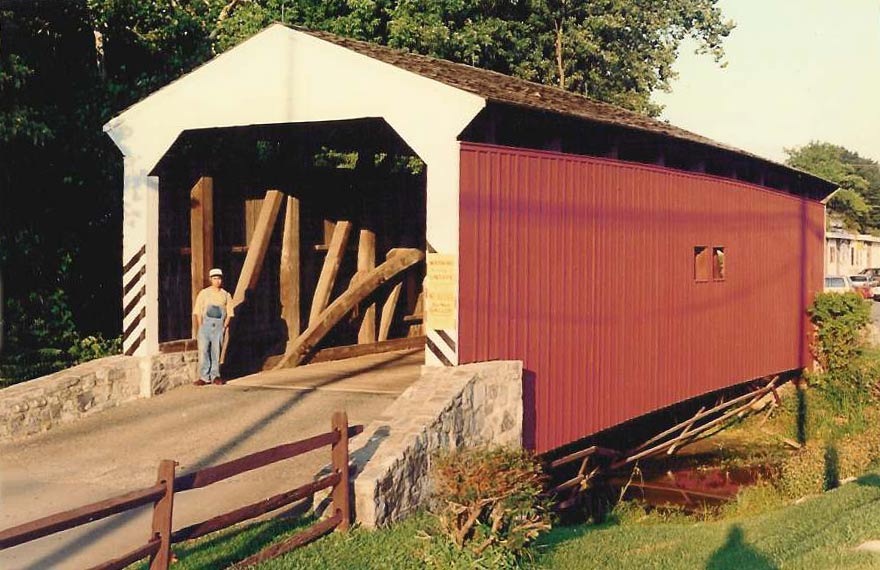 Michael Galita at Willows covered bridge